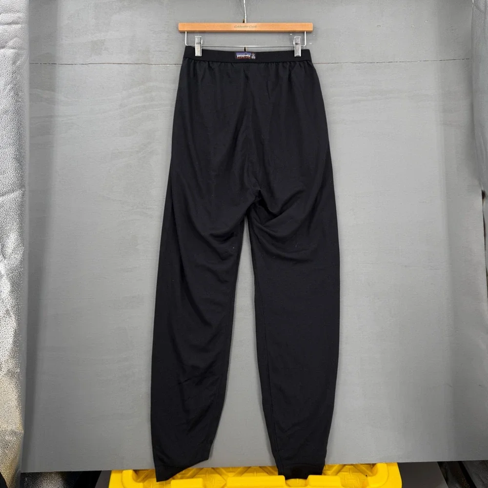 Vintage Patagonia Capilene Base Layer Pants Black Athletic USA MADE Leggings XL